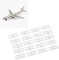 Pwshymi 40PCS Plastic RC Aircraft Hinges, RC Pinned Hinges, Hinge Model Aircraft Wing Parts,Lightweight, Fine Workmanship, Connect Fixed Wing with Aileron (Small)