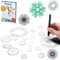 LEAZZLE Spiral Designer, 28 Stück Multifunktionales Spirograph Kinder Set,Spiral Drawing Spielzeug Set, Mandala Designer für Kinder, Spirograph Kinder ab 8, Zeichenschablonen, Malschablonen Kinder