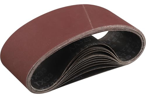STEBRUAM Nastri Abrasivi 75x 457 mm,12PCS 320 grana Levigatrice a Nastro