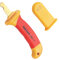 MAXPOWER Coltello Spelacavi con Impugnatura Isolata, Coltello per Elettricista Isolante in Acciaio Inossidabile, Taglierina Spelacavi Dimensioni 155 mm, IEC 60900