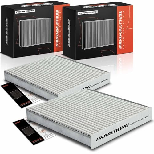 Frankberg 2x Filtro aria abitacolo Filtro antipolline Con Carbone attivo Compatibile con Yaris P13 P9 E15 E18 ZRE1 E15 E18 T27 IV Replace# LAK490