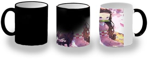 MERCHANDMANIA TAZA MÁGICA kimetsu no yaiba nezuko cazador demonios carmesi magic mug