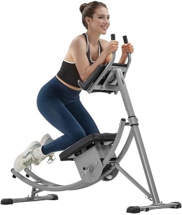 VEVOR Appareil à Abdominaux Réglable, Machine Abdominale Capacité de Charge 136 kg, Entraîneur Abdominal et Force de Base Pliable, en Acier au Carbone, Équipement de Fitness pour Domicile Gym
