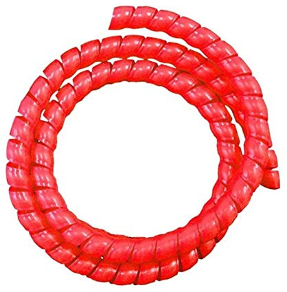 AIXILAN Cable Tidy Sleeve,Cable Management,2 Meter 25mm To 45mm Spiral Cable Protector Winder Line Organizer Tube Protection Spiral Winding Cable Wire Cover Tube Winder(Red,40mm)