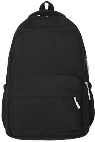 Gyios Sac A Dos Scolaire Léger À Pour Ordinateur Portable Adolescent Voyage Scolaire-noir