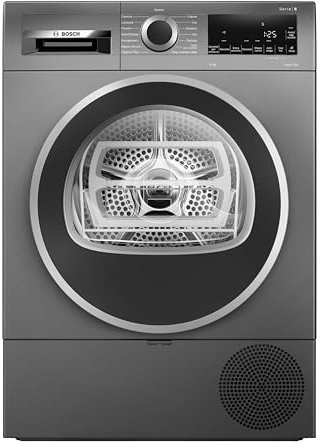 Bosch WQG243DRII Serie 6 Asciugatrice pompa calore 9kg Antracite | Asciugatrice smart, Pulizia semplice del filtro, Sistema asciugatura automatica, Programma lenzuola, Made in Europe