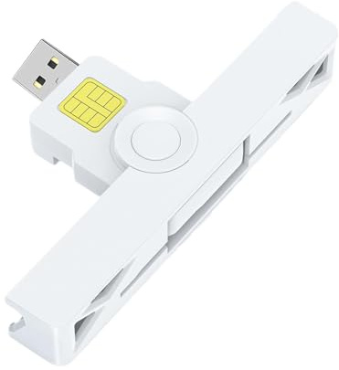 CAC Smart Card Reader - 02x0.55in Sicherheitsreader, High Speed ID-Scanner, Plug and Play-Zubehör mit verschlüsselter Technologie | Digitales Zahlungsgerät Geschäftsdaten bis