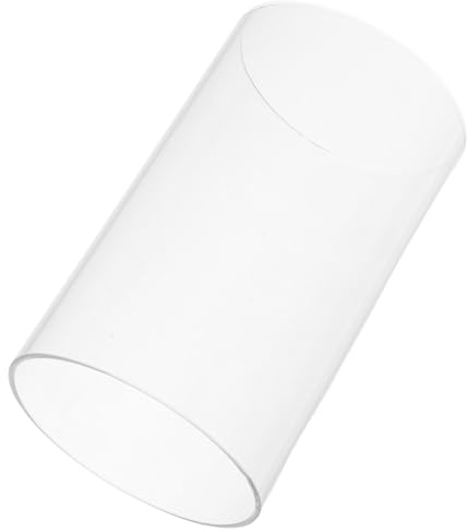 Klarglas Zylinderhülse Ersatzschirm, für Sturmkerzenhalter | Transparente Glasabdeckung, Windfest und Leicht zu Reinigen, Minimalistisch Modern, für Zuhause