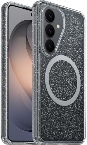OtterBox Symmetry Clear Magneten Hülle für Samsung Galaxy S26, Stardust | Stoßfest und sturzsicher, Schützende Hülle, 3x getestet nach Militärstandard