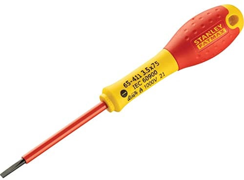 Stanley FatMax VDE Insulated Screwdriver Parallel Tip 3.5 x 75mm