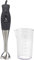 BEPER BP.654 Frullatore a immersione,220 W, Acciaio inox, 2 lame acciaio, Doppia velocità,Bicchiere graduato 650 ml incluso,Cavo 1,20 cm,Impugnatura ergonomica,Nero