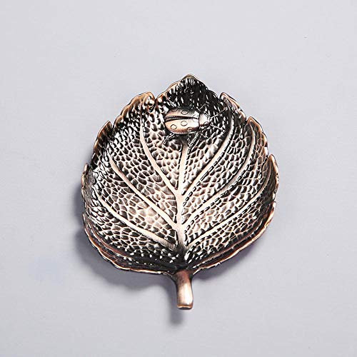 Accesorios para juegos de té Coaster de cobre creativo de gama alta juego de té de kung fu accesorios aleación de bronce taza de té ceremonia del té portavasos estera de té-Coaster de cobre rojo de a