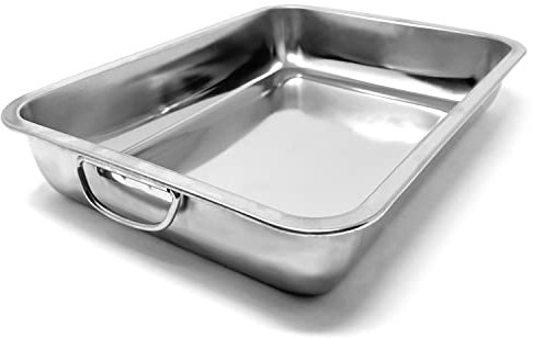 Space Home - Rustidera de Horno con Asas - Bandeja de Horno Universal - Bandeja para Asar - Bandeja para Hornear - Fuentes de Horno - Fuentes para Asar - 40 cm