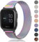 Amzpas Armband kompatibel mit Amazfit GTS 4 Mini/GTS 3 / GTS 2 / GTS 2 Mini/GTS 2e, Edelstahl Metall Ersatzarmband mit Starken Magneten für Amazfit Bip/Bip lite/Bip U Pro/Bip 3 / Bip 3 Pro