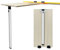 Pied de Table Pliable pour Camping-car - Support Mural en Alliage D'aluminium pour Table à Manger, Ordinateur Portable, Yachts, Caravane, Voyage avec Rail