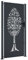 vidaXL Gartentor, Gartentür mit Baum-Design, Abschließbar Hoftor Eingangstor für Garten Terrasse, Tor Zauntor Gartenpforte, Anthrazit 105x205 cm Stahl
