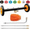 Dual-Function Undercarriage Pressure Washer, 16 Inch Surface Cleaner for Pressure Washer 4000 PSI, Underbody Car Wash Water Broom Undercarriage Cleaner, 3 Pieces Extension Wand