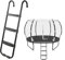 LeffEase 3-Step Trampoline Ladder, 220Lbs Capacity, Silver Or Aluminum, Metal, Easy Assembly, Anti-Slip, Waterproof, Rust-Resistant