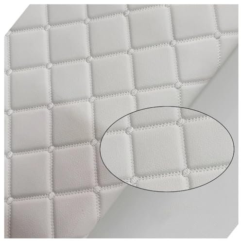 39.4 x 63 (100cm x 160cm) Klassische schwarze Kunstlederrolle für Schleifen Ohrringe Handtasche Geldbörse Nähen Basteln, Polsterreparatur Dekorieren Ledersessel Sofa(Color:Schwarz (rote Linie))(Whit
