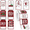 Multifunktionale Festliche Verpackungsanhänger, Weihnachtliche Adressaufkleber, Weihnachtliche Verpackungsanhänger, Weihnachtliche Dekorative Anhänger, 6,5 X 6,5 Cm/2,56 X 2,56 Zoll Für Schachteln Und