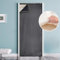 Thermal Insulated Door Curtain Winter Eyelet Doorway Cover Panel Windproof Warm Cold Protection Oxford Cloth Thicken Cotton Fiber Drapes for Living Room Garage Bedroom, Dark Gray 100x210cm（W39*L83 in）
