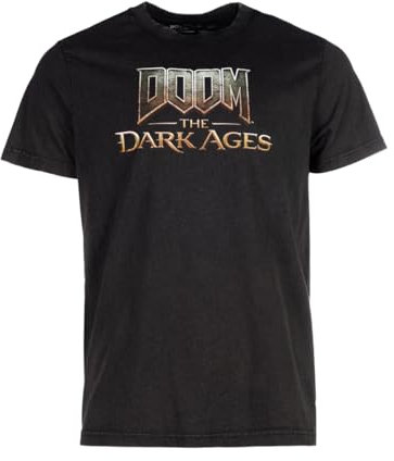 DOOM: The Dark Ages T-Shirt Washed Out Logo Black L