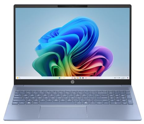 HP OmniBook 5 NGAI 16-ag1000na Copilot+ AMD Ryzen AI 7 350 Octa-Core 16GB RAM 1TB SSD 16 WUXGA Touchscreen Windows 11 Home Laptop, Backlit, WiFi 6 - Blue - BG3K6EA#ABU