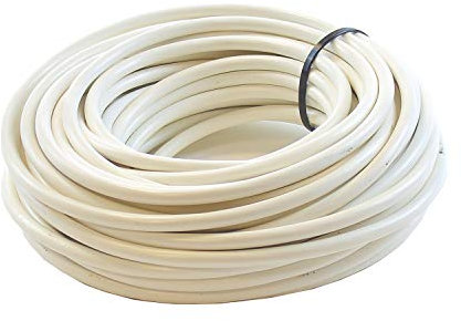 Ali's DIY 3 Core Round White Flex Flexible Cable 0.75 MM - 20 metre Cut Length