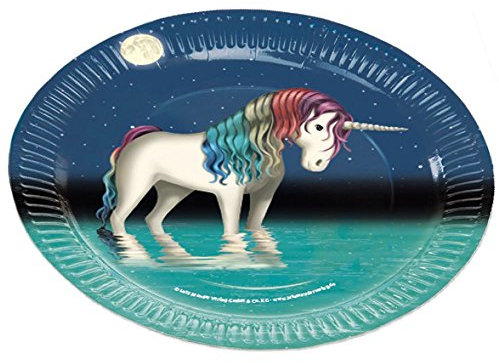 Lutz Mauder 11332 TapirElla Party-Teller Einhorn Lunabelle, 8-TLG.