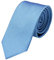 GASSANI Hell-Blaue Streifen-Krawatte 8cm Breite, Einfarbig Rippen Gestreift, Rips Herrenkrawatte Anzug-Schlips Binder Uni Farben, Feine Streifen