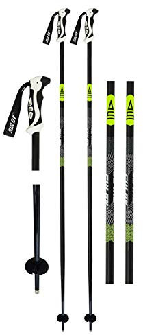 SULOV SH-RIOT-B-130 Bâton de Ski Unisexe pour Enfant Riotact Longueur 130 cm Couleur Noir Taille Unique
