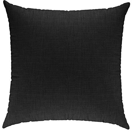 sunnypillow Palettenkissen mit abnehmbarem Bezug Kaltschaum Palettenauflage Palettenpolster Palettensofa Sitzkissen Rückenlehne Indoor Outdoor Kissen 40x40cm Schwarz