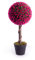 Best Artificial Rosenkugel-Baum, 60 cm, für Garten, Büro, Wintergarten, tropisch, für drinnen und draußen, Rosa