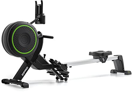 Zipro Luft-Magnet-Rudergerät Dash |Rudergerät klappbar für zuhause | leises & wartungsfreies Magnetbremssystem | kugelgelagerter Rudersitz | Trainingscomputer