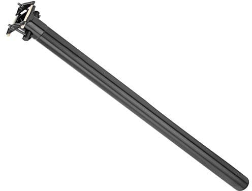 Alomejor Fahrrad Sattelstütze Aluminiumlegierung Fahrrad Sattelrohr 33,9 mm Klapprad Sattelstütze Straße Mountainbike Sattelstütze Rohr(schwarz)
