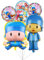 FYFLYMT Pocoyo Folienballons, 6 Stück, Mehrfarbig, Ballon, Kinder, Unisex, Geburtstag, Aluminium, 22 x 24 cm, Ballons, Folienballon