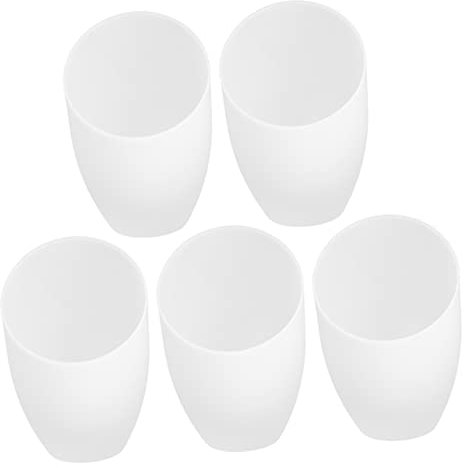 Yardwe 5pcs Modern Lamp Shade Oblique Horseshoe Lampshade Replacement White Lamp Light Covers Ceiling Fan Globe Replacement for Led Floor Lamp Chandelier Ceiling Light 40mm
