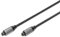 DIGITUS Cavo Audio Ottico - da Toslink a Toslink - SPDIF - Fibra Ottica - 3m - Nero - per impianti Stereo, Home Cinema, soundbar, Computer, PS4, Xbox