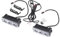 X AUTOHAUX Car Daytime Running Light Bar White 3-LED Light Plastic (Set of 2)