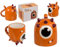 Tazas graciosas con frase Tazas originales para regalar Regalos originales para hombre y mujer Caja regalo cumpleaños Amigo invisible (Monstruo naranja)