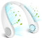 Ventilator Hals, Nackenventilator Tragbarer Über Usb Wiederaufladbar/2600 Mah/3 Geschwindigkeiten/stummschaltung, 360° Luftstromkühlung, Für Damen, Herren, Kinder, Heimbüro, Reisen, Sport
