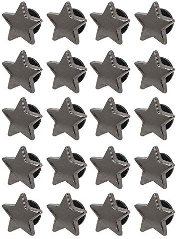 20 Remaches en Forma de Estrella, Tachuelas y Picos de Estrella de Metal para Manualidades de Cuero, Tachuelas de Remaches para Ropa para Zapatos, Bolsos, Ropa, Decoración,