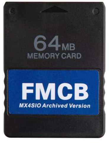 Aukuoy Free Mcboot PS2 Memory Card: PS2 FMCB Card 64MB MX4SIO FreeMcBoot Card for PS2 All Fat and Slim Consoles, Plug and Play