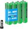 Batteria AAA da 400 mAh per telefono, batterie AAA ricaricabili per telefoni senza fili, batterie NI-MH da 1,2 V, 400 mAh, per telefoni Panasonic Gigaset - 8 pezzi