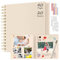 Boic Fotoalbum zum Selbstgestalten 21x21cm, DIY Spiralalbum 40 Seiten Fotoalben Scrapbook, Fotobuch für Baby Valentinstag Geburtstag Weihnachten Geschenk (Milchweiß)