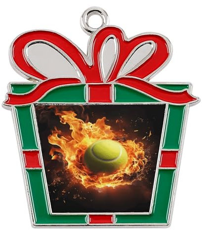 Weihnachtsgeschenke für Freunde, Tennis auf Feuer, Weihnachtsschmuck, Freundschaftsschmuck, Geschenke für beste Freundin, beste Freunde, weibliche