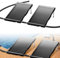 XINZI Lot de 2 panneaux solaires de piscine 111,5 x 66 cm – Chauffage solaire haute performance pour piscine et douche de jardin, raccord Ø 38 mm, tapis solaire efficace pour eau chaude, panneau droit