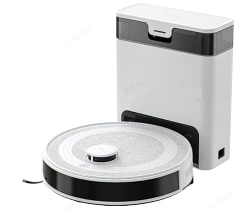 Lefant M2Pro Robot Aspirapolvere Lavapavimenti con Mappatura,6000Pa,Svuotamento Automatico Polvere,Navigazione Laser dTOF,Tecnologia di Evitamento Degli Ostacoli PSD,Pulizia Personalizzata,Wi-fi/Alexa