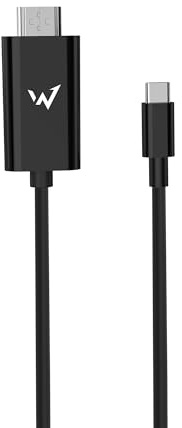 Energizer Câble USB-C vers HDMI (3m) – Adaptateur Vidéo 4K @30Hz Ultra HD – Cordon Haute Vitesse pour MacBook, iPad, PC, Galaxy, Tablettes et Smartphones USB-C vers TV, Moniteur ou Projecteur - Noir