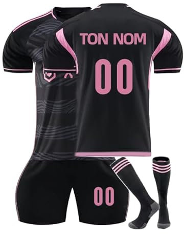 Personnalisation Maillot de Foot Enfant avec Nom et numéro Homme Ensemble Foot vêtements d'entraînement de Football Apportez des Shorts et des Chaussettes Convient aux Adolescents et aux Filles